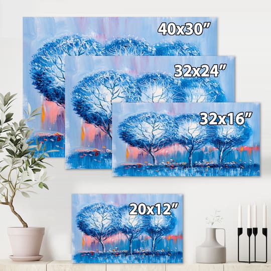 Designart - Colourful Trees Impressionist Landscape III